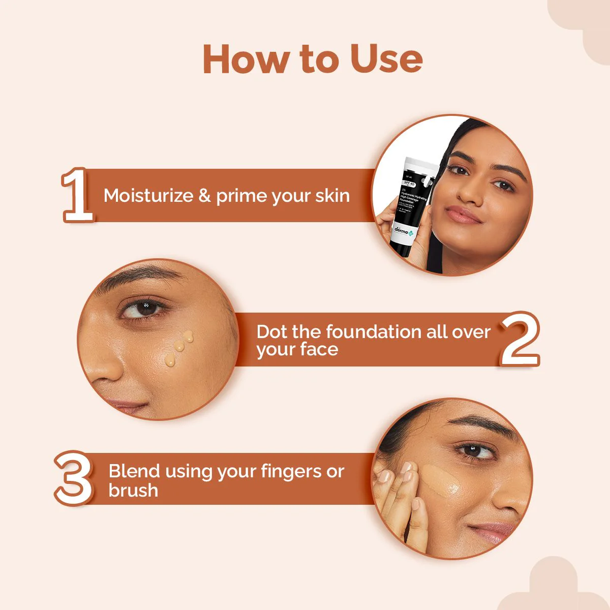 1% Hyaluronic Hydrating High Coverage Foundation - 18ml | Cinnamon - Image 7