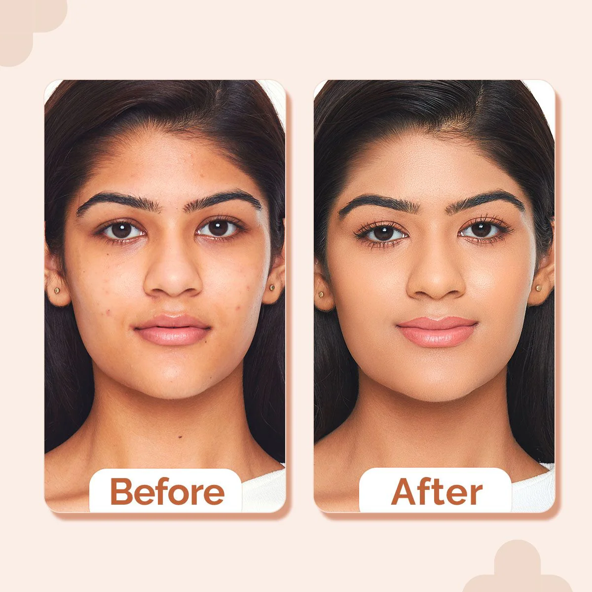1% Hyaluronic Hydrating High Coverage Foundation - 18ml | Peach - Image 4