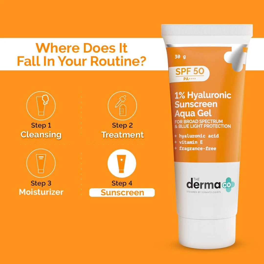 1% Hyaluronic Sunscreen Aqua Gel with SPF 50 & PA++++ - 30g - Image 8