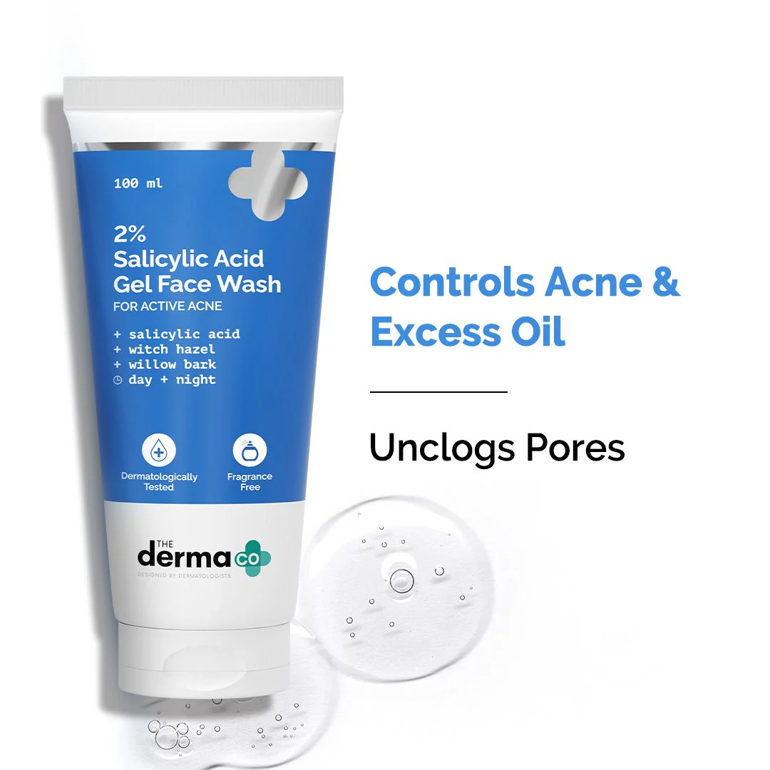 2% Salicylic Acid Gel Face Wash with Salicylic Acid & Witch Hazel - 100ml