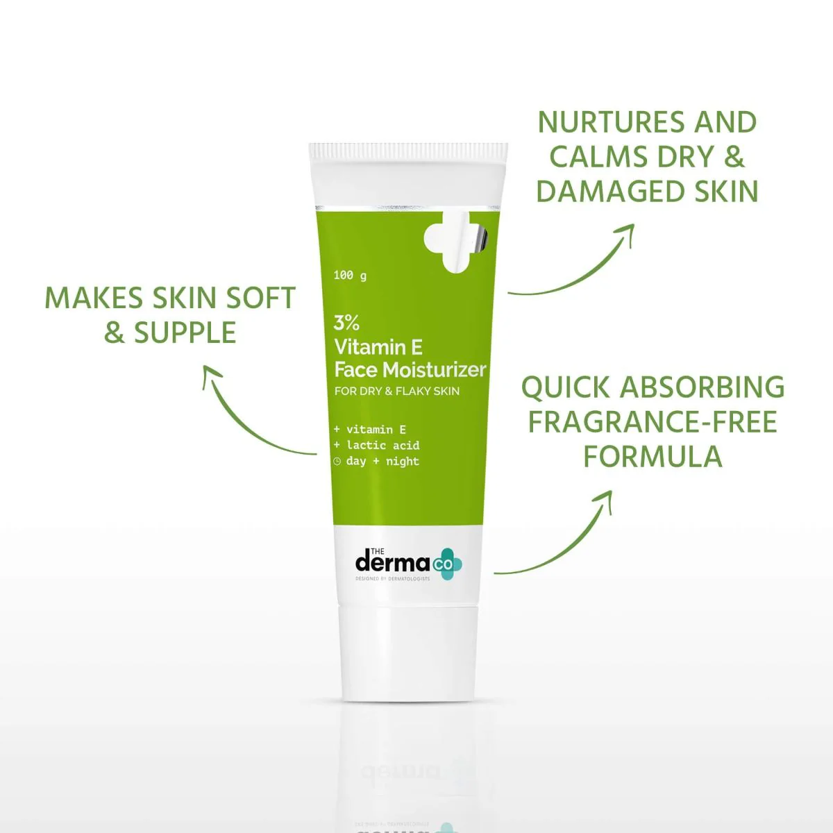 3% Vitamin E Face Moisturizer With Vitamin E & Lactic Acid - 100g (Pack of 2) - Image 2