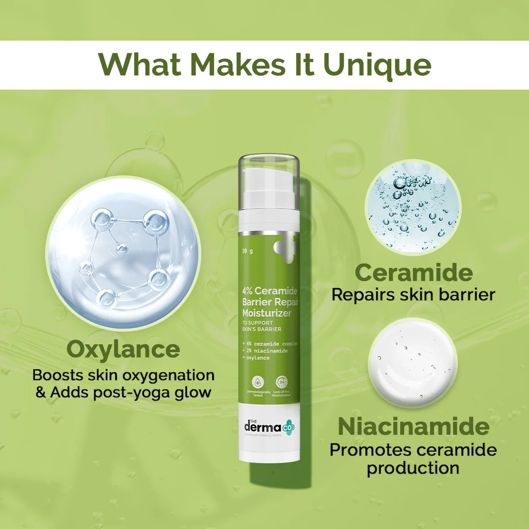 4% Ceramide Barrier Repair Moisturizer with Ceramide, Niacinamide, and Oxylance - 50 gm (Pack of 2) - Image 2