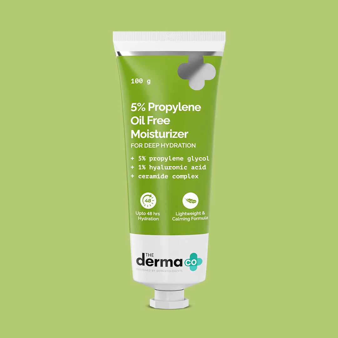 5% Propylene Oil-Free Moisturizer with Propylene Glycol & Hyaluronic Acid  - 100 g