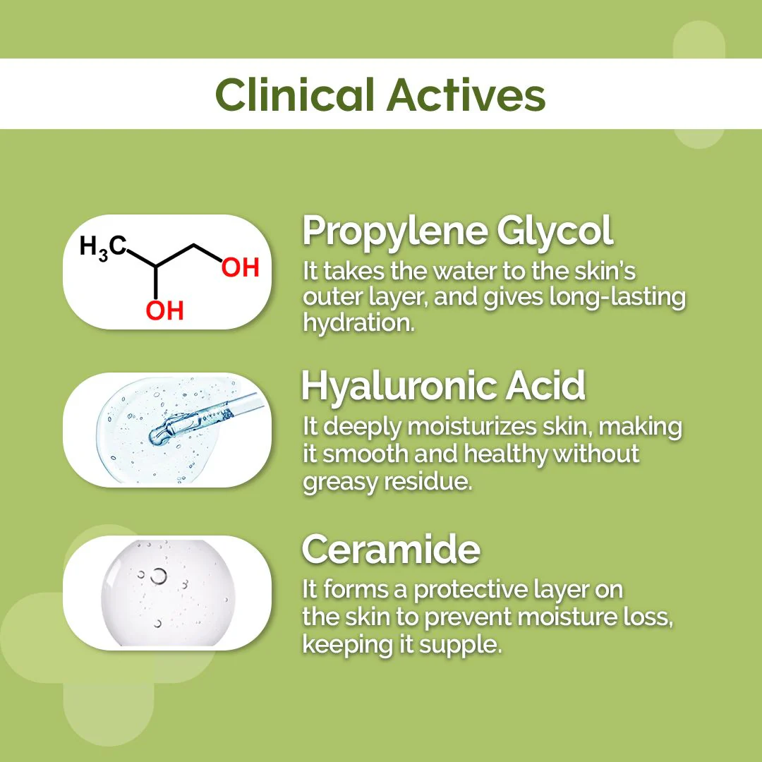 5% Propylene Oil-Free Moisturizer with Propylene Glycol & Hyaluronic Acid  - 100 g - Image 2