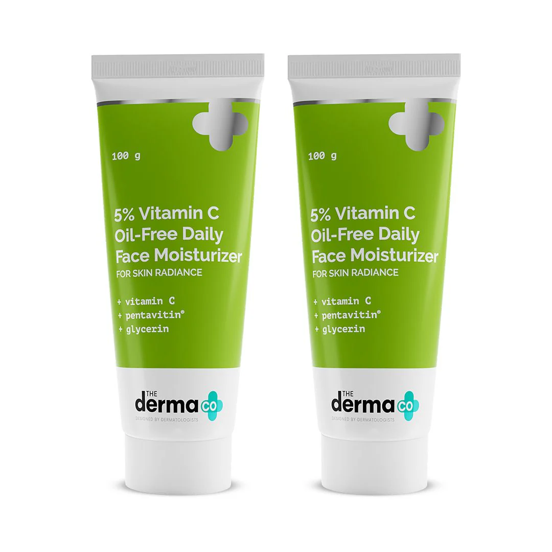 5% Vitamin C Oil-Free Daily Face Moisturizer - 100g (Pack of 2)