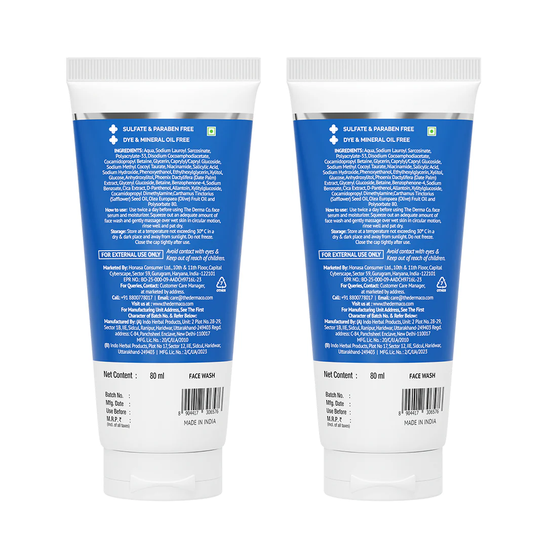 2% Sali-Cinamide Anti-Acne Face Wash with 2% Salicylic Acid & 2% Niacinamide - 80ml(Pack of 2) - Image 2