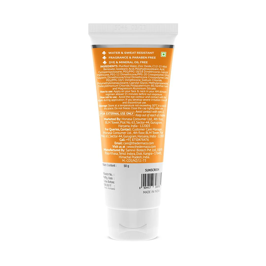 Ultra Light Zinc Mineral Sunscreen with SPF 50 For Broad Spectrum, UVA, UVB & Blue Light Protection - 50g - Image 9